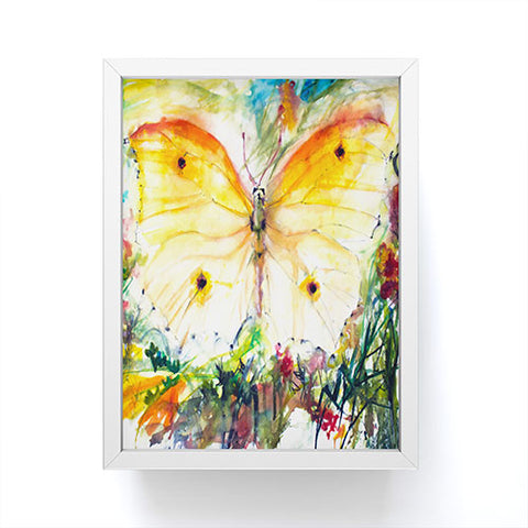 Ginette Fine Art Yellow Butterfly Framed Mini Art Print
