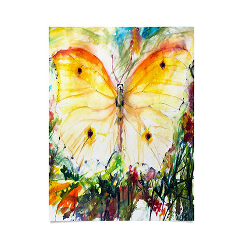 Ginette Fine Art Yellow Butterfly Poster