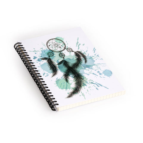 Ginger Pigg BLUE DREAM CATCHER Spiral Notebook