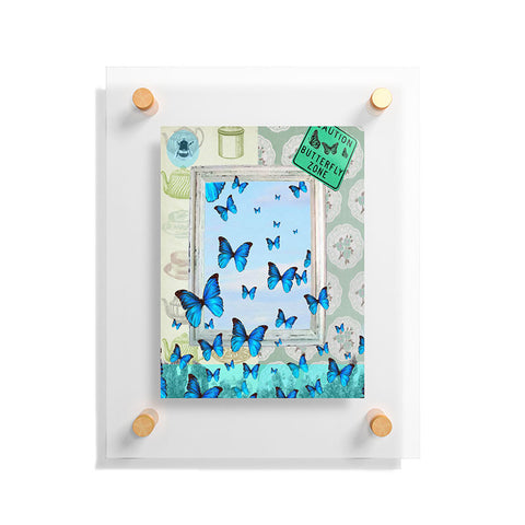 Ginger Pigg Butterfly Zone Floating Acrylic Print