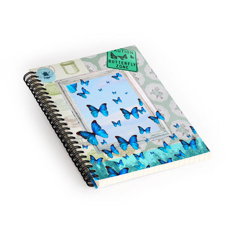 Ginger Pigg Butterfly Zone Spiral Notebook