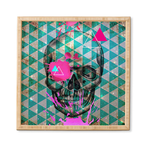 Ginger Pigg Neon Skull Framed Wall Art