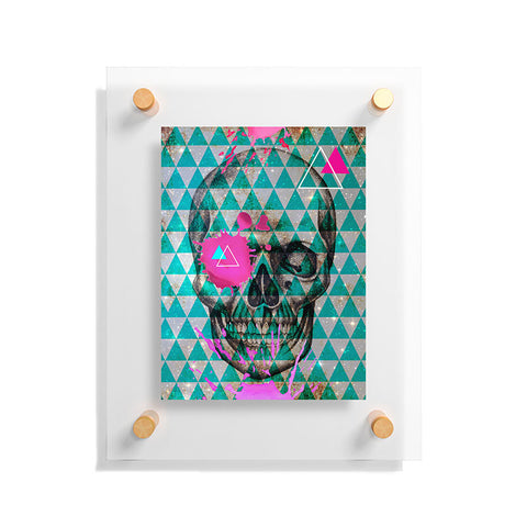 Ginger Pigg Neon Skull Floating Acrylic Print
