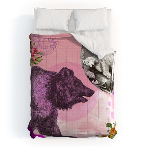 Ginger Pigg Pink Bear Comforter
