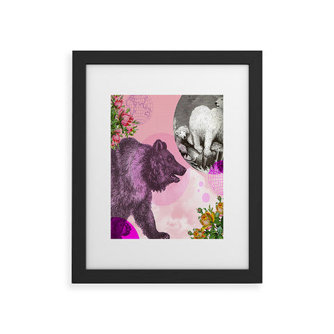 Ginger Pigg Pink Bear Framed Art Print