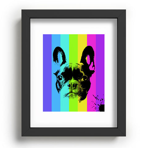 Ginger Pigg Rainbow Frenchie Recessed Framing Rectangle