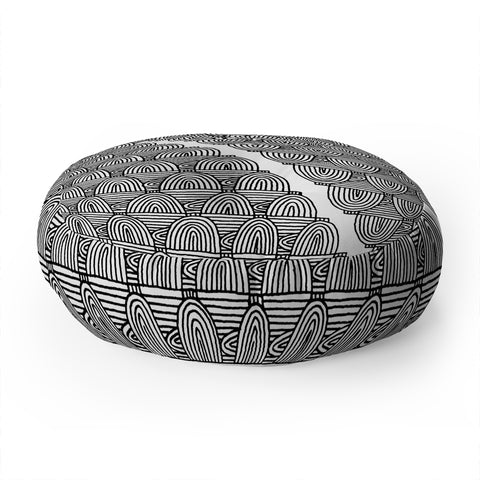 Gneural 55 Coffee Cups Floor Pillow Round