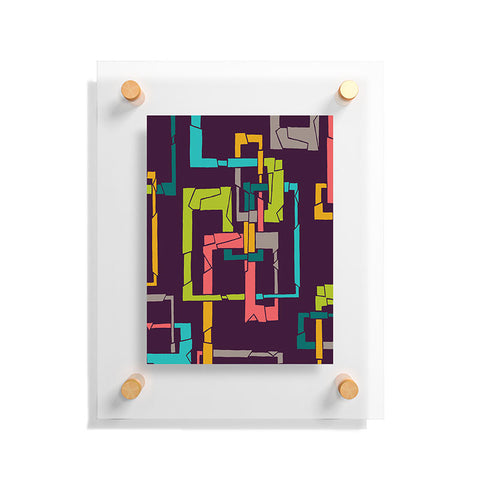Gneural Broken Pipes Multicolor Floating Acrylic Print