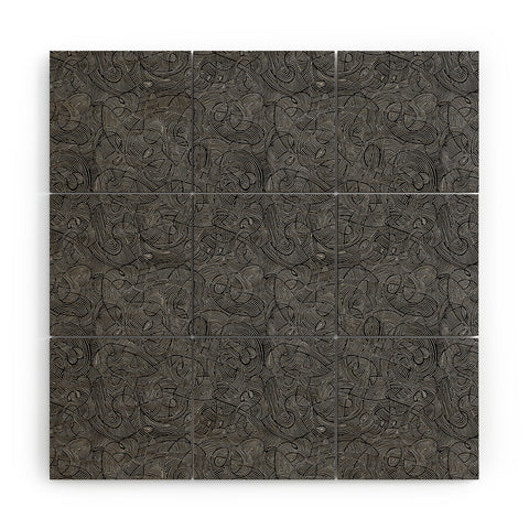 Gneural Inverted Currents Wood Wall Mural
