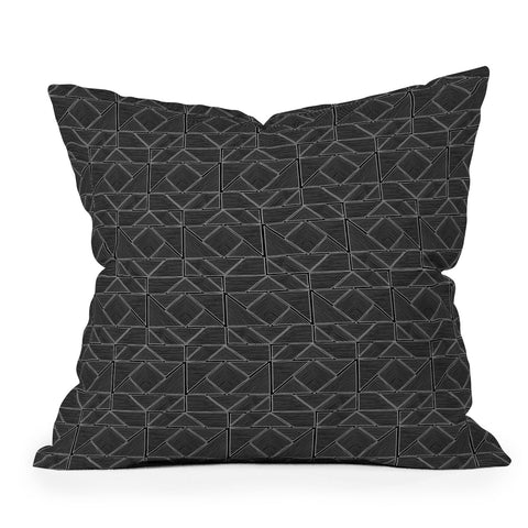 Gneural Inverted Shifting Pyramids Throw Pillow