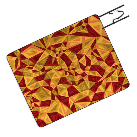 Gneural Triad Illusion Fall Picnic Blanket