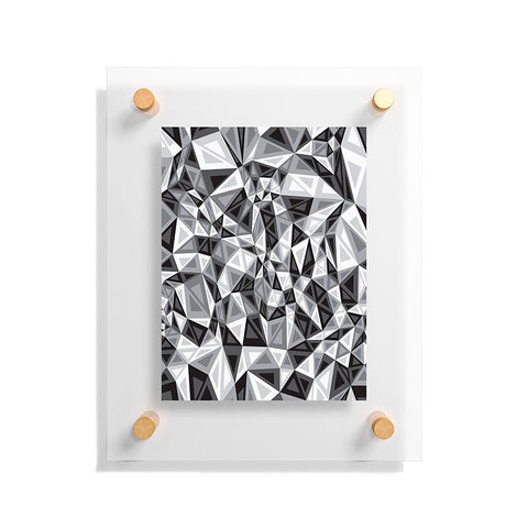 Gneural Triad Illusion Gray Floating Acrylic Print