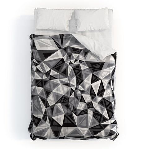 Gneural Triad Illusion Gray Comforter