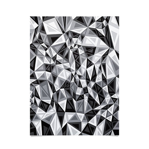 Gneural Triad Illusion Gray Poster