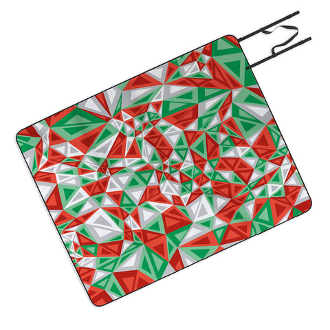 Gneural Triad Illusion Yule Picnic Blanket