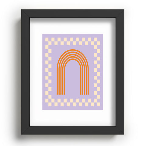 Grace Chess Rainbow Lilac and orange Recessed Framing Rectangle