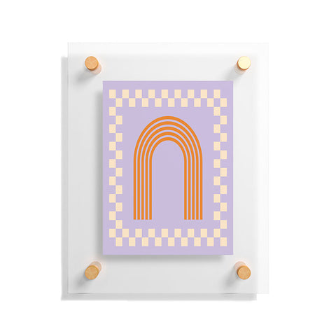 Grace Chess Rainbow Lilac and orange Floating Acrylic Print