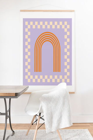 Grace Chess Rainbow Lilac and orange Art Print And Hanger