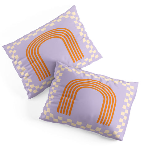 Grace Chess Rainbow Lilac and orange Pillow Shams