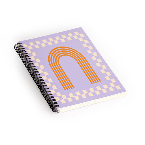 Grace Chess Rainbow Lilac and orange Spiral Notebook