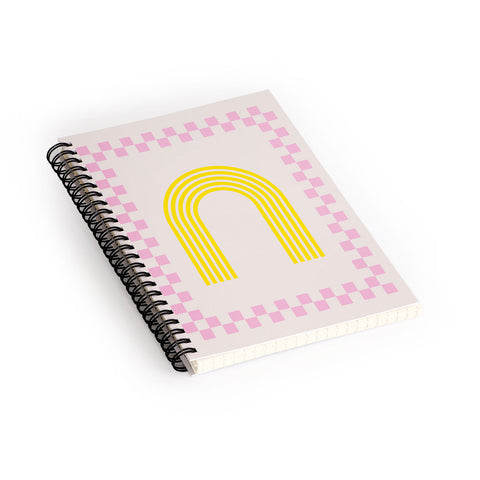 Grace Chess Rainbow rose and yellow Spiral Notebook