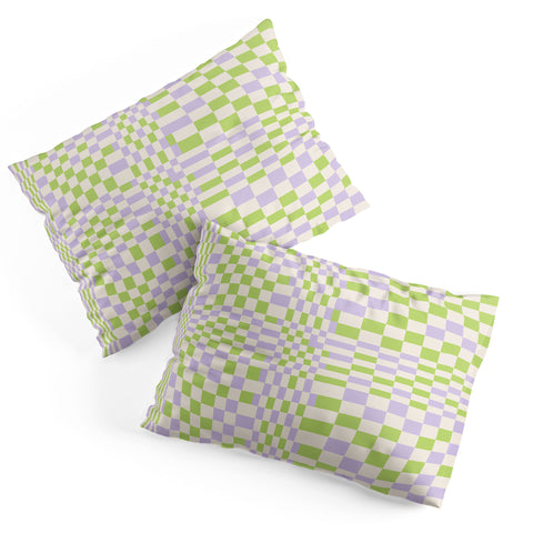 Grace Happy Colorful Checkered Pattern Pillow Shams