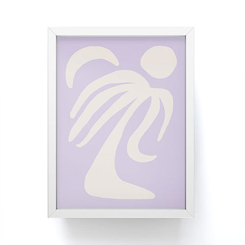 Grace Palm Lilac Framed Mini Art Print