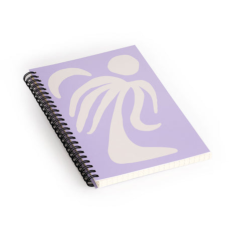 Grace Palm Lilac Spiral Notebook