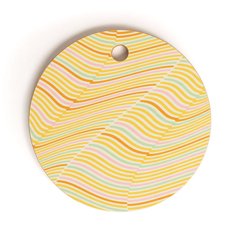 Grace Spring Curves Cutting Board Round