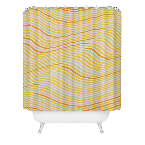Grace Spring Curves Shower Curtain