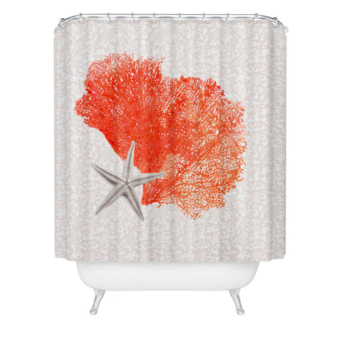 Hadley Hutton Coral Sea Collection 4 Shower Curtain