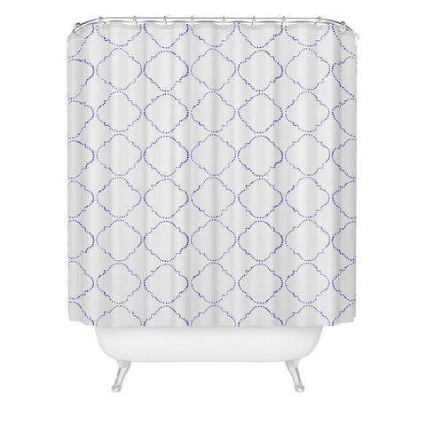 Hadley Hutton Dotty Blue Shower Curtain