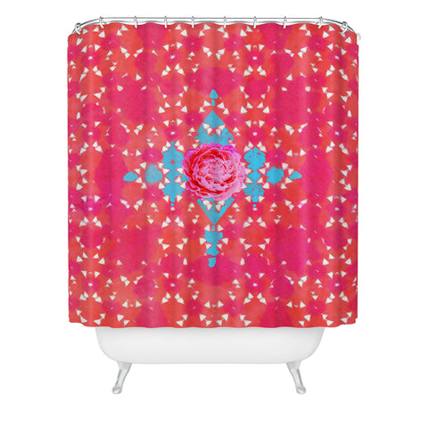 Hadley Hutton Floral Tribe Collection 3 Shower Curtain