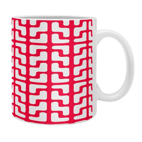 Hadley Hutton Lattice Jags Red Coffee Mug
