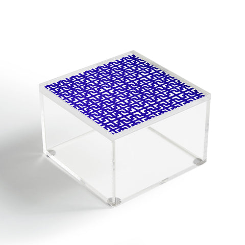 Hadley Hutton Lattice Pieces Blue Acrylic Box