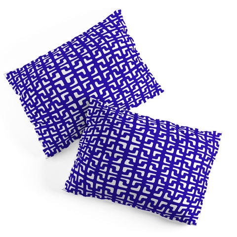 Hadley Hutton Lattice Pieces Blue Pillow Shams