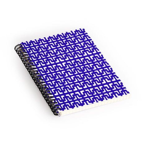Hadley Hutton Lattice Pieces Blue Spiral Notebook