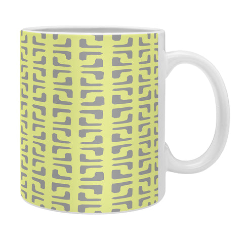 Hadley Hutton Lattice Pieces Yellow Coffee Mug
