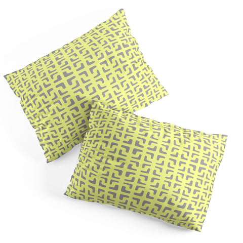 Hadley Hutton Lattice Pieces Yellow Pillow Shams