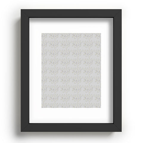 Hadley Hutton Leaf Scallops Grey Recessed Framing Rectangle