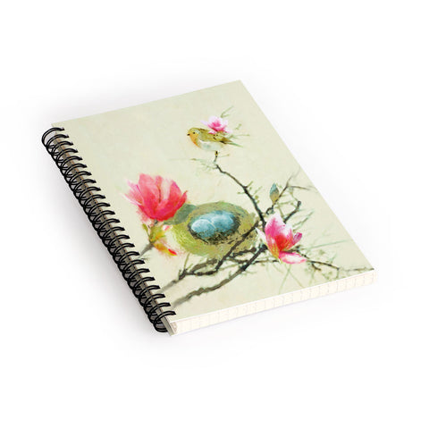Hadley Hutton Magnolia Bird Spiral Notebook