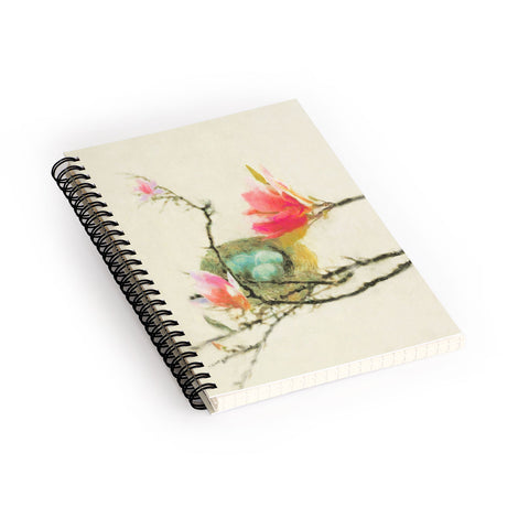 Hadley Hutton Magnolia Nest Spiral Notebook
