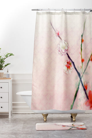 Hadley Hutton Pale Spring Shower Curtain And Mat