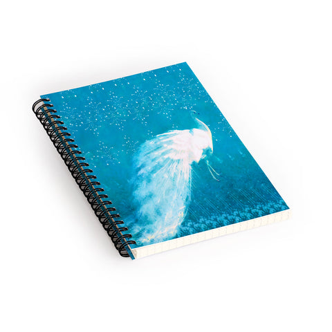 Hadley Hutton Starry Night Peacock Spiral Notebook