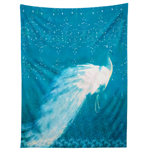 Hadley Hutton Starry Night Peacock Tapestry
