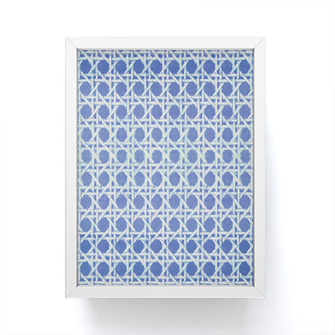 Hadley Hutton Woven Blue Framed Mini Art Print