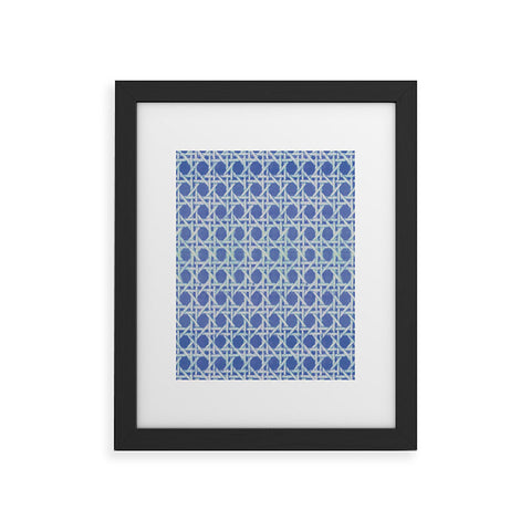 Hadley Hutton Woven Blue Framed Art Print