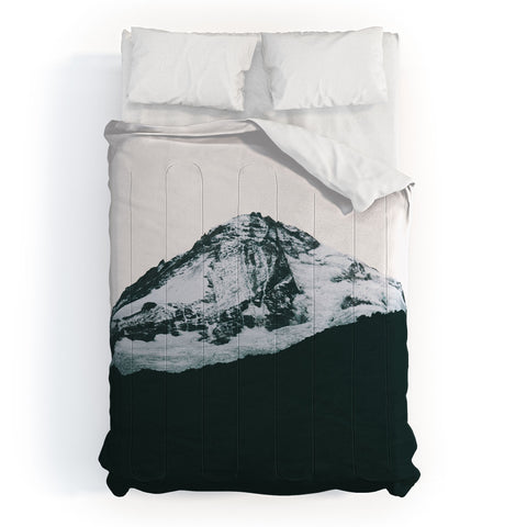 Hannah Kemp Mount Hood Black and White Comforter