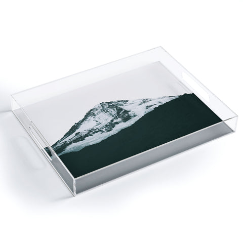 Hannah Kemp Mount Hood Black and White Acrylic Tray