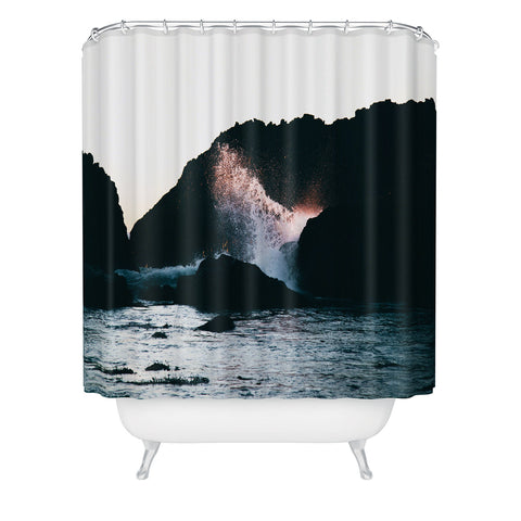 Hannah Kemp Sunset Splash Shower Curtain